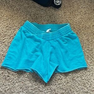 Out from under sweat shorts